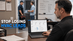 HVAC lead management system for missed calls, follow-up and appointment booking